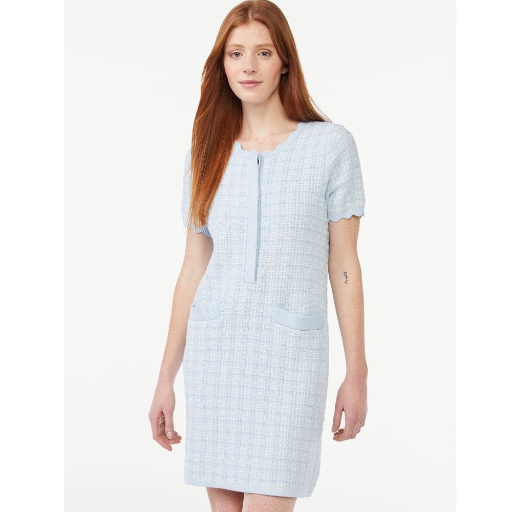 NWT Free Assembly Tweed Sweater Dress - Never Worn